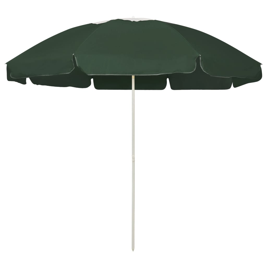 Beach Umbrella Green 240 cm- Outdoor Umbrellas & Sunshades - HomeShopIreland - Home Shop Ireland - Outdoor Umbrellas & Sunshades - Beach Umbrella Green 240 cm