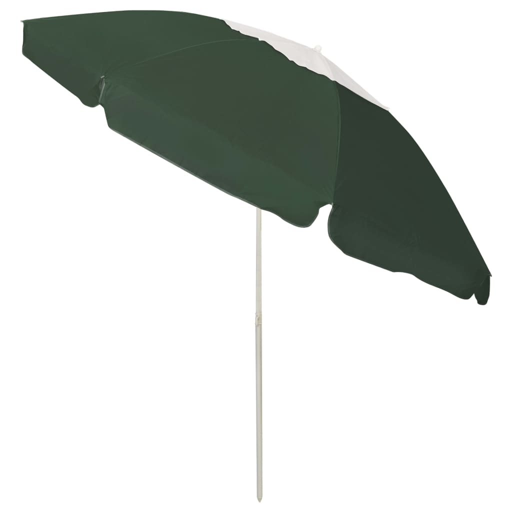 Beach Umbrella Green 240 cm- Outdoor Umbrellas & Sunshades - HomeShopIreland - Home Shop Ireland - Outdoor Umbrellas & Sunshades - Beach Umbrella Green 240 cm