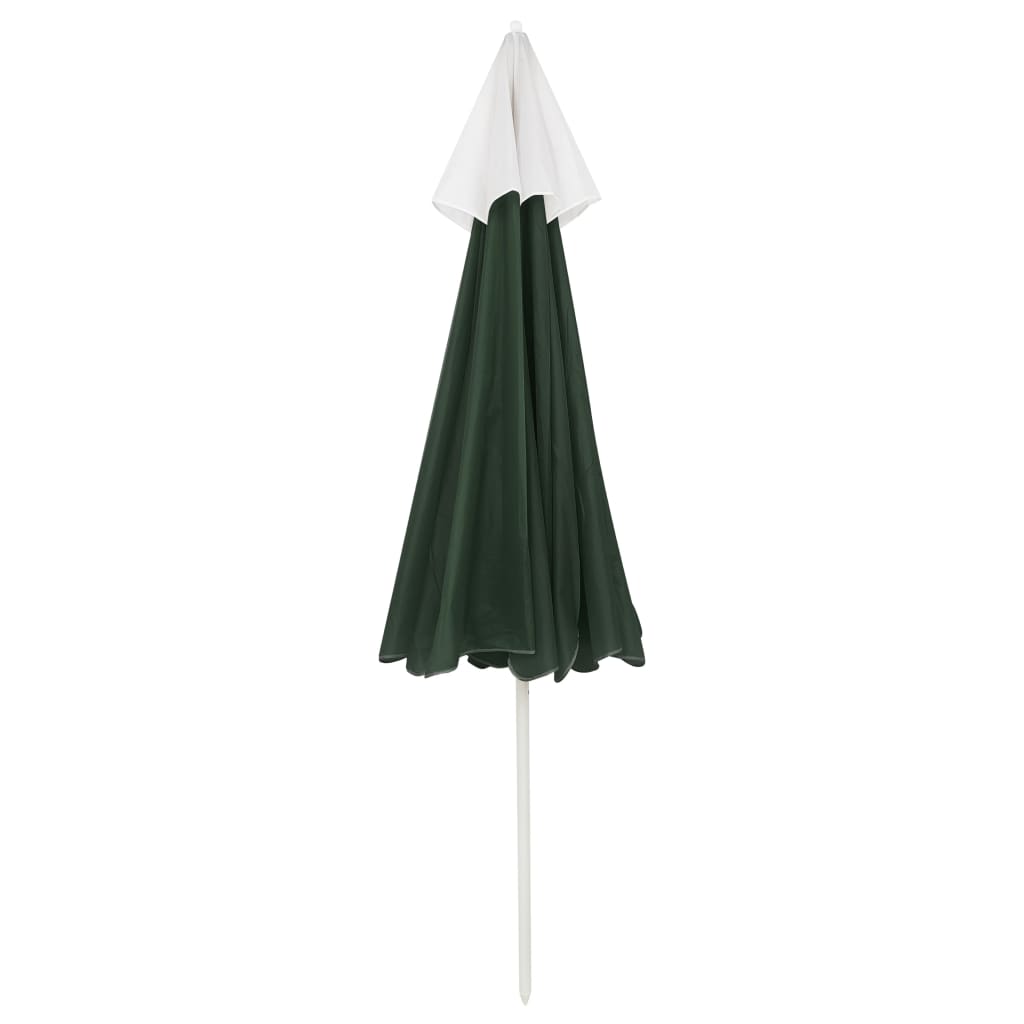 Beach Umbrella Green 240 cm- Outdoor Umbrellas & Sunshades - HomeShopIreland - Home Shop Ireland - Outdoor Umbrellas & Sunshades - Beach Umbrella Green 240 cm