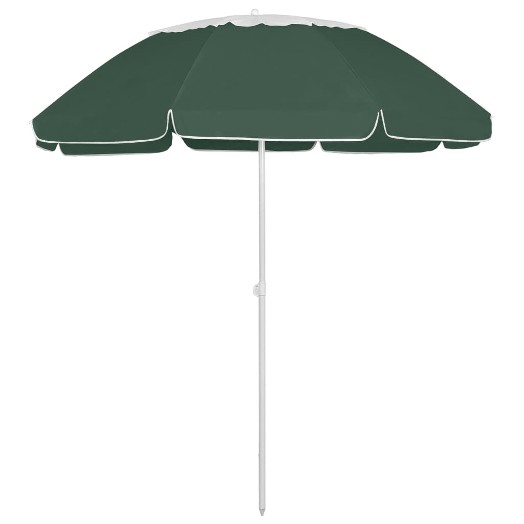 Beach Umbrella Green 300 cm- Outdoor Umbrellas & Sunshades - HomeShopIreland - Home Shop Ireland - Outdoor Umbrellas & Sunshades - Beach Umbrella Green 300 cm