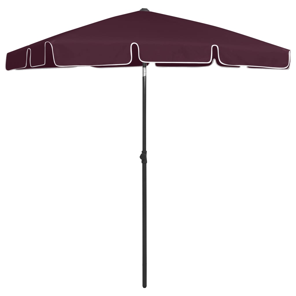 Beach Umbrella Bordeaux Red 180x120 cm- Outdoor Umbrellas & Sunshades - HomeShopIreland - Home Shop Ireland - Outdoor Umbrellas & Sunshades - Beach Umbrella Bordeaux Red 180x120 cm