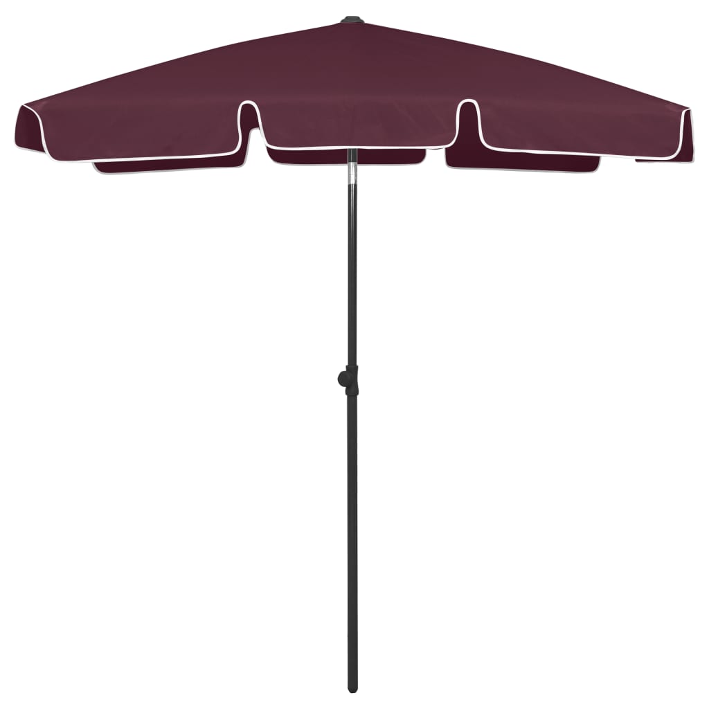 Beach Umbrella Bordeaux Red 180x120 cm- Outdoor Umbrellas & Sunshades - HomeShopIreland - Home Shop Ireland - Outdoor Umbrellas & Sunshades - Beach Umbrella Bordeaux Red 180x120 cm