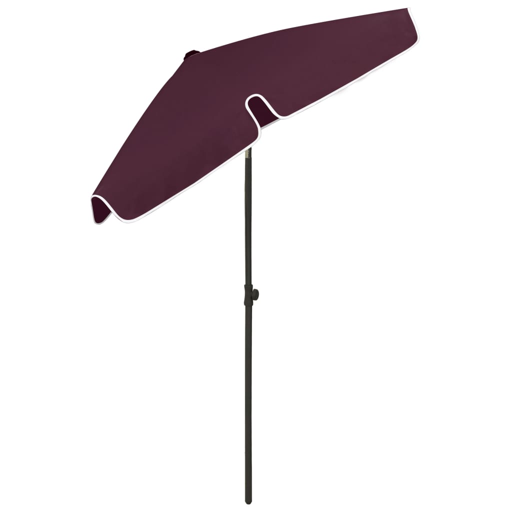 Beach Umbrella Bordeaux Red 180x120 cm- Outdoor Umbrellas & Sunshades - HomeShopIreland - Home Shop Ireland - Outdoor Umbrellas & Sunshades - Beach Umbrella Bordeaux Red 180x120 cm