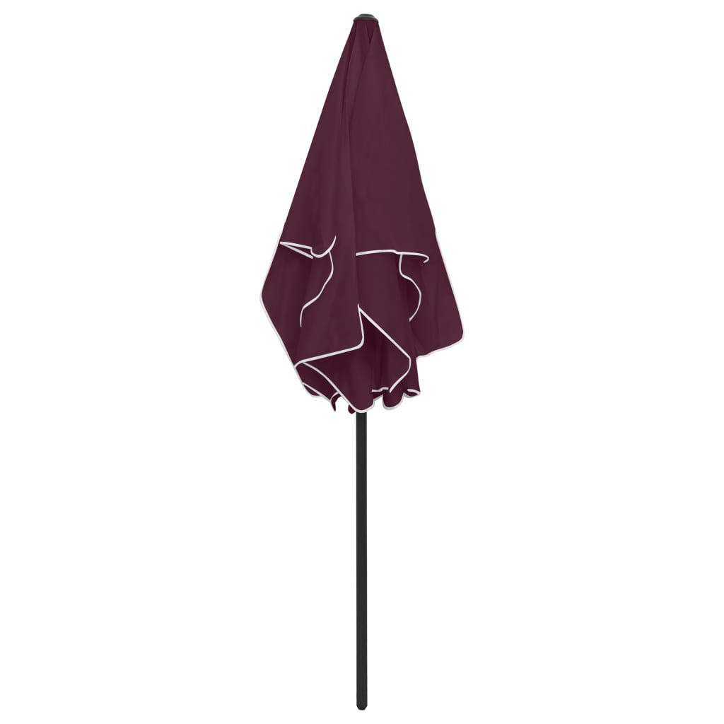 Beach Umbrella Bordeaux Red 180x120 cm- Outdoor Umbrellas & Sunshades - HomeShopIreland - Home Shop Ireland - Outdoor Umbrellas & Sunshades - Beach Umbrella Bordeaux Red 180x120 cm