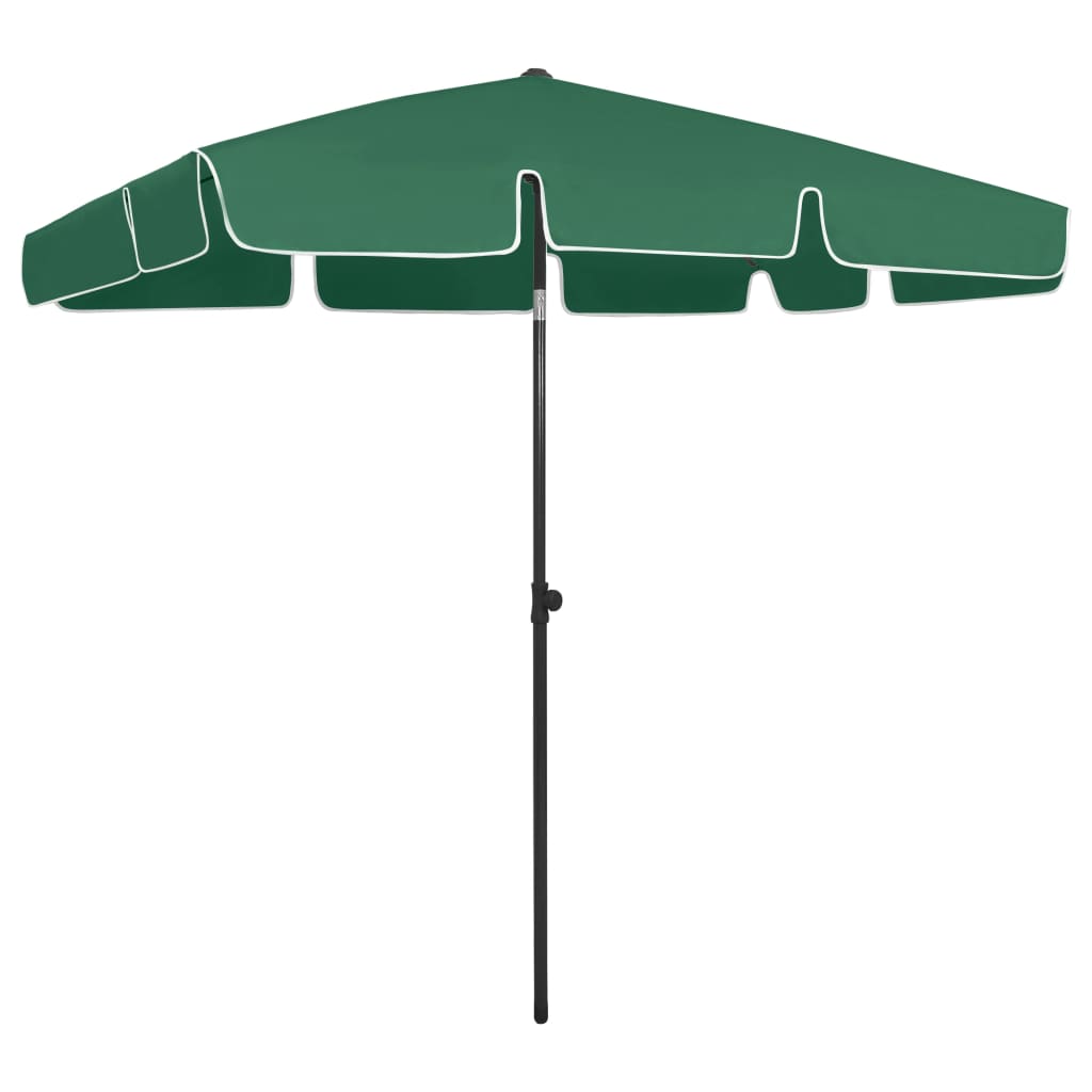 Beach Umbrella Green 200x125 cm- Outdoor Umbrellas & Sunshades - HomeShopIreland - Home Shop Ireland - Outdoor Umbrellas & Sunshades - Beach Umbrella Green 200x125 cm