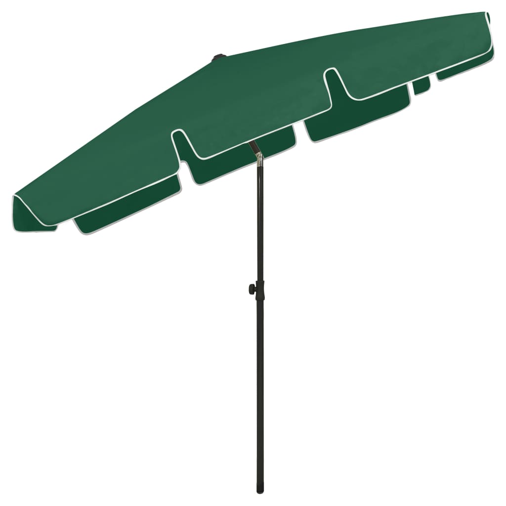 Beach Umbrella Green 200x125 cm- Outdoor Umbrellas & Sunshades - HomeShopIreland - Home Shop Ireland - Outdoor Umbrellas & Sunshades - Beach Umbrella Green 200x125 cm
