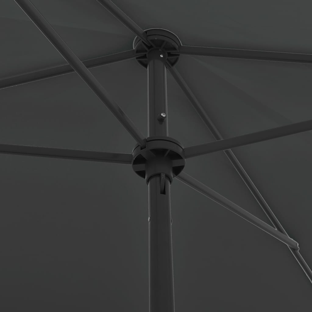 Beach Umbrella Anthracite 200x125 cm- Outdoor Umbrellas & Sunshades - HomeShopIreland - Home Shop Ireland - Outdoor Umbrellas & Sunshades - Beach Umbrella Anthracite 200x125 cm