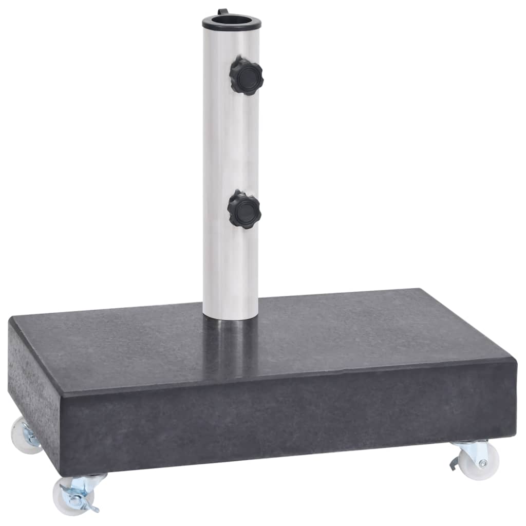 Umbrella Base Black 45x25x8 cm Granite- Outdoor Umbrella Bases - HomeShopIreland - Home Shop Ireland - Outdoor Umbrella Bases - Umbrella Base Black 45x25x8 cm Granite