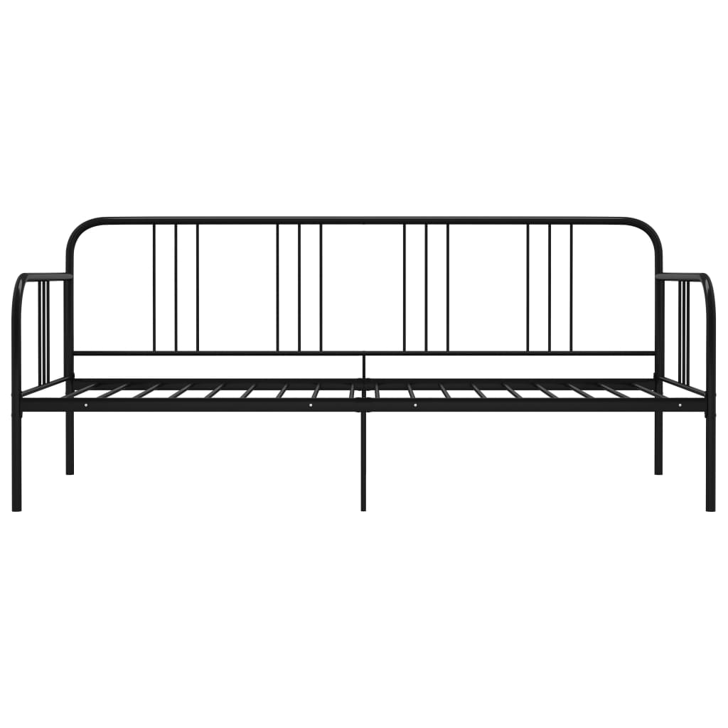 Sofa Bed Frame Black Metal 90x200 cm- Beds & Bed Frames - HomeShopIreland - Home Shop Ireland - Beds & Bed Frames - Sofa Bed Frame Black Metal 90x200 cm
