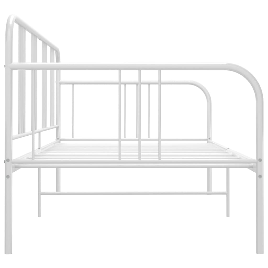 Sofa Bed Frame White Metal 90x200 cm- Beds & Bed Frames - HomeShopIreland - Home Shop Ireland - Beds & Bed Frames - Sofa Bed Frame White Metal 90x200 cm