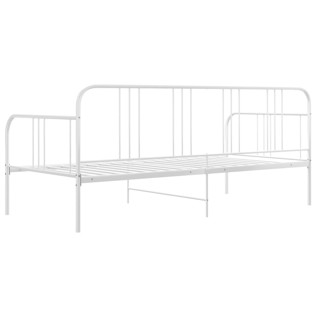 Sofa Bed Frame White Metal 90x200 cm- Beds & Bed Frames - HomeShopIreland - Home Shop Ireland - Beds & Bed Frames - Sofa Bed Frame White Metal 90x200 cm