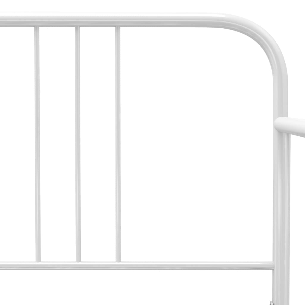 Sofa Bed Frame White Metal 90x200 cm- Beds & Bed Frames - HomeShopIreland - Home Shop Ireland - Beds & Bed Frames - Sofa Bed Frame White Metal 90x200 cm