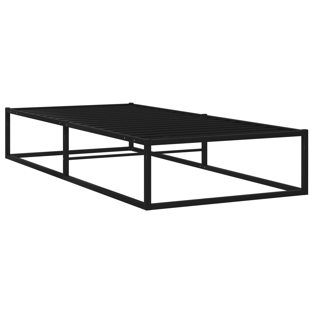Bed Frame Black Metal 90x200 cm- Beds & Bed Frames - HomeShopIreland - Home Shop Ireland - Beds & Bed Frames - Bed Frame Black Metal 90x200 cm