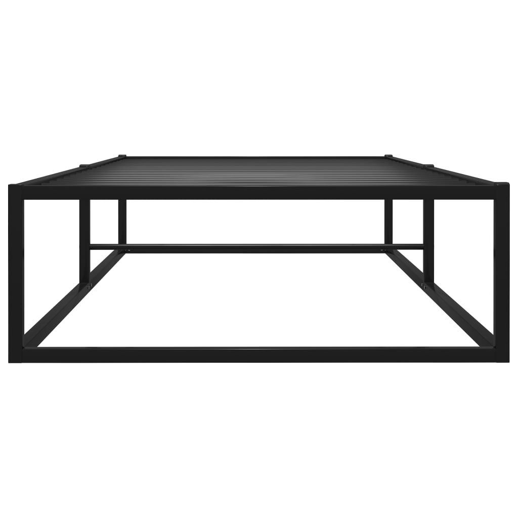 Bed Frame Black Metal 90x200 cm- Beds & Bed Frames - HomeShopIreland - Home Shop Ireland - Beds & Bed Frames - Bed Frame Black Metal 90x200 cm