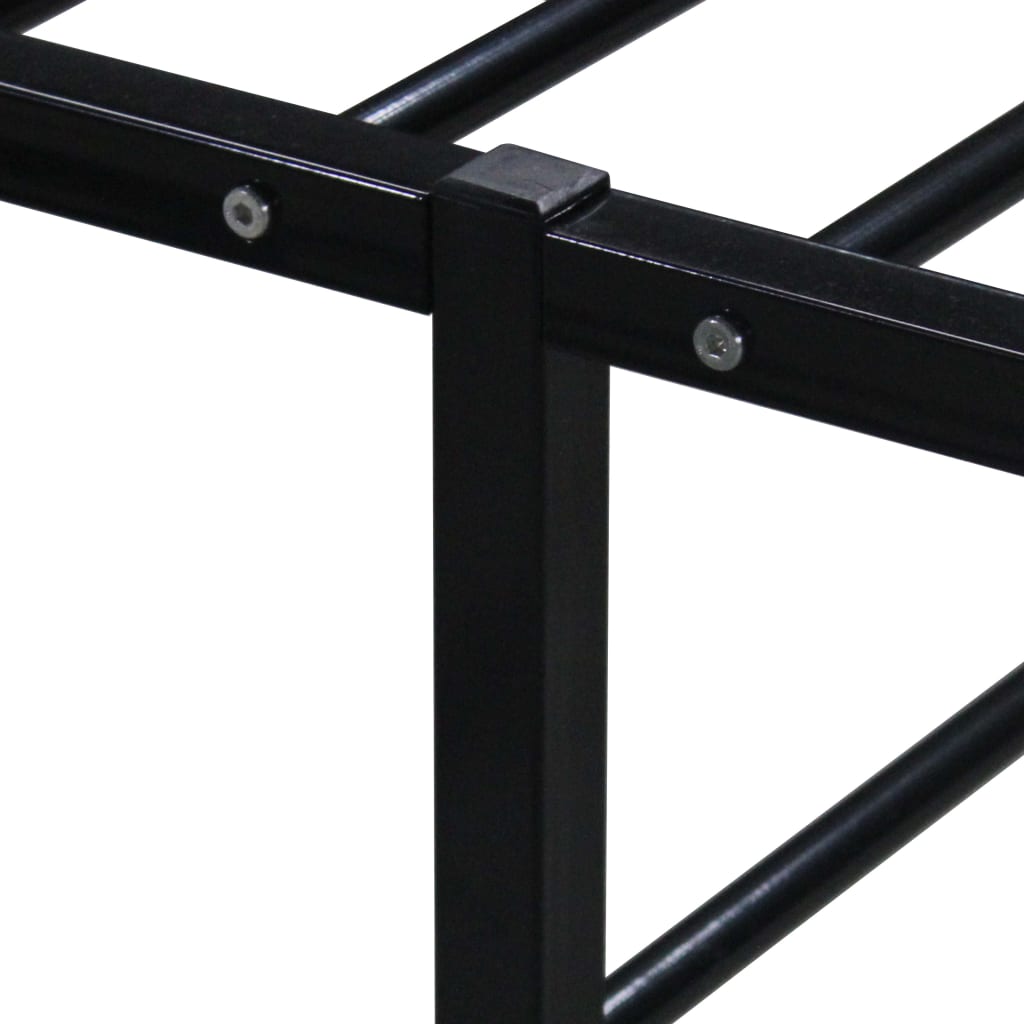 Bed Frame Black Metal 90x200 cm- Beds & Bed Frames - HomeShopIreland - Home Shop Ireland - Beds & Bed Frames - Bed Frame Black Metal 90x200 cm