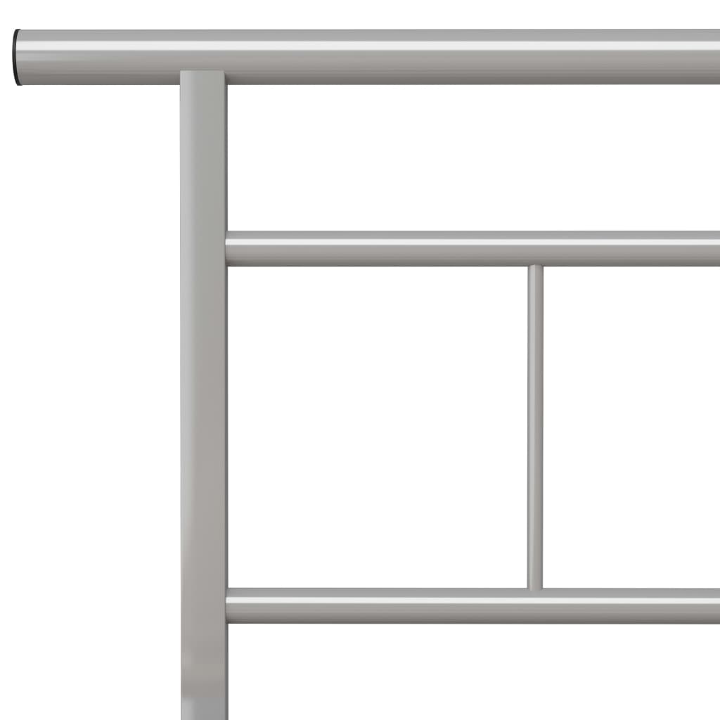 Bed Frame Grey Metal 180x200 cm- Beds & Bed Frames - HomeShopIreland - Home Shop Ireland - Beds & Bed Frames - Bed Frame Grey Metal 180x200 cm