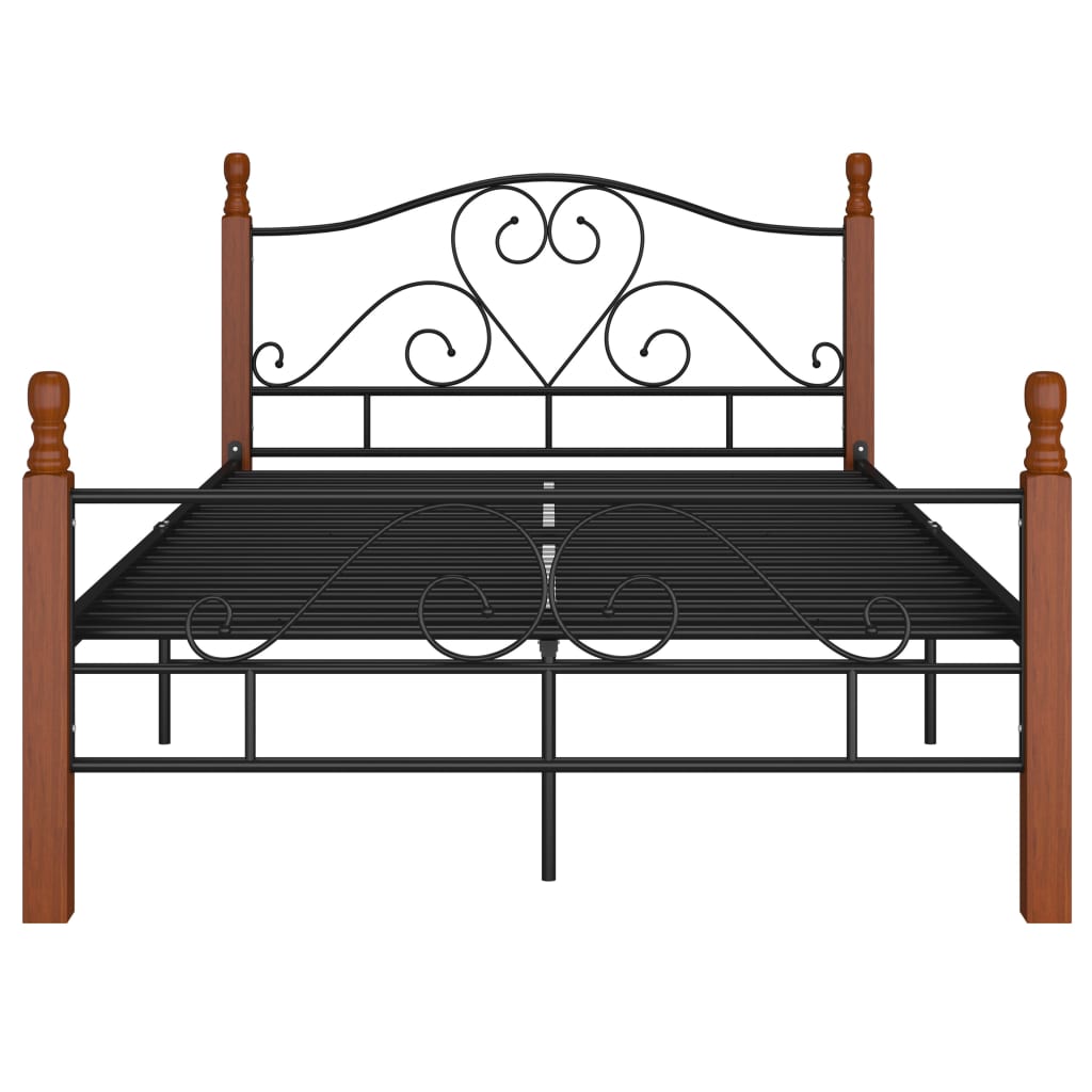 Bed Frame Black Metal 120x200 cm- Beds & Bed Frames - HomeShopIreland - Home Shop Ireland - Beds & Bed Frames - Bed Frame Black Metal 120x200 cm