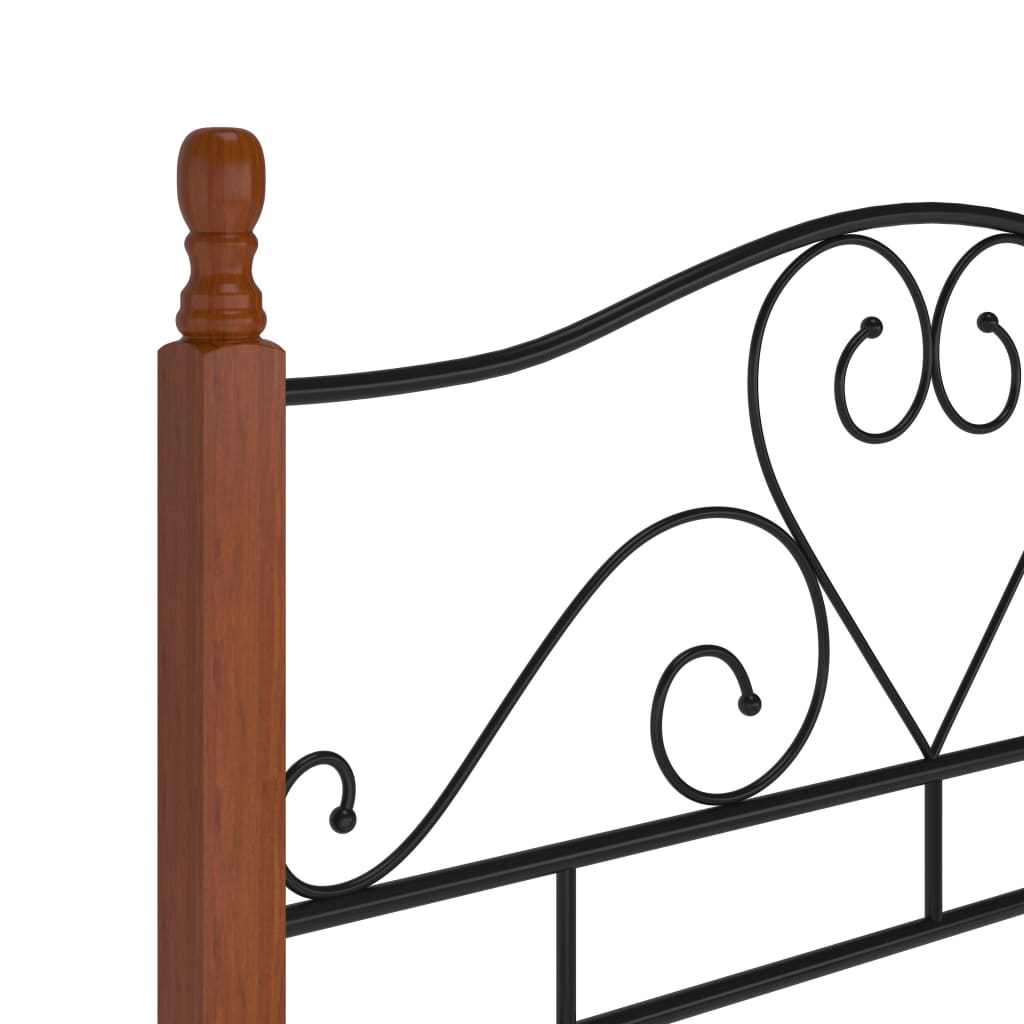 Bed Frame Black Metal 120x200 cm- Beds & Bed Frames - HomeShopIreland - Home Shop Ireland - Beds & Bed Frames - Bed Frame Black Metal 120x200 cm