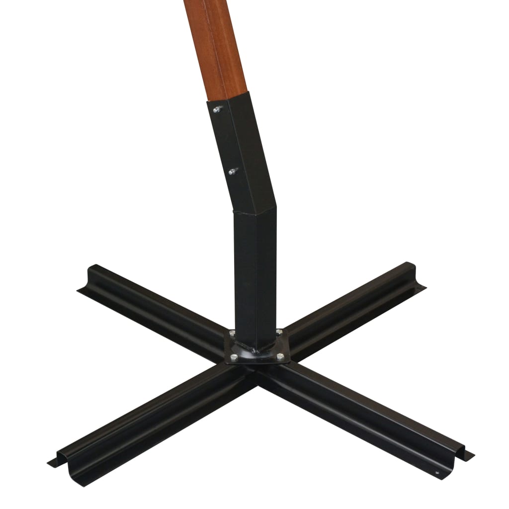 Hanging Parasol with Pole Black 3x3 m Solid Fir Wood- Outdoor Umbrellas & Sunshades - HomeShopIreland - Home Shop Ireland - Outdoor Umbrellas & Sunshades - Hanging Parasol with Pole Black 3x3 m Solid Fir Wood