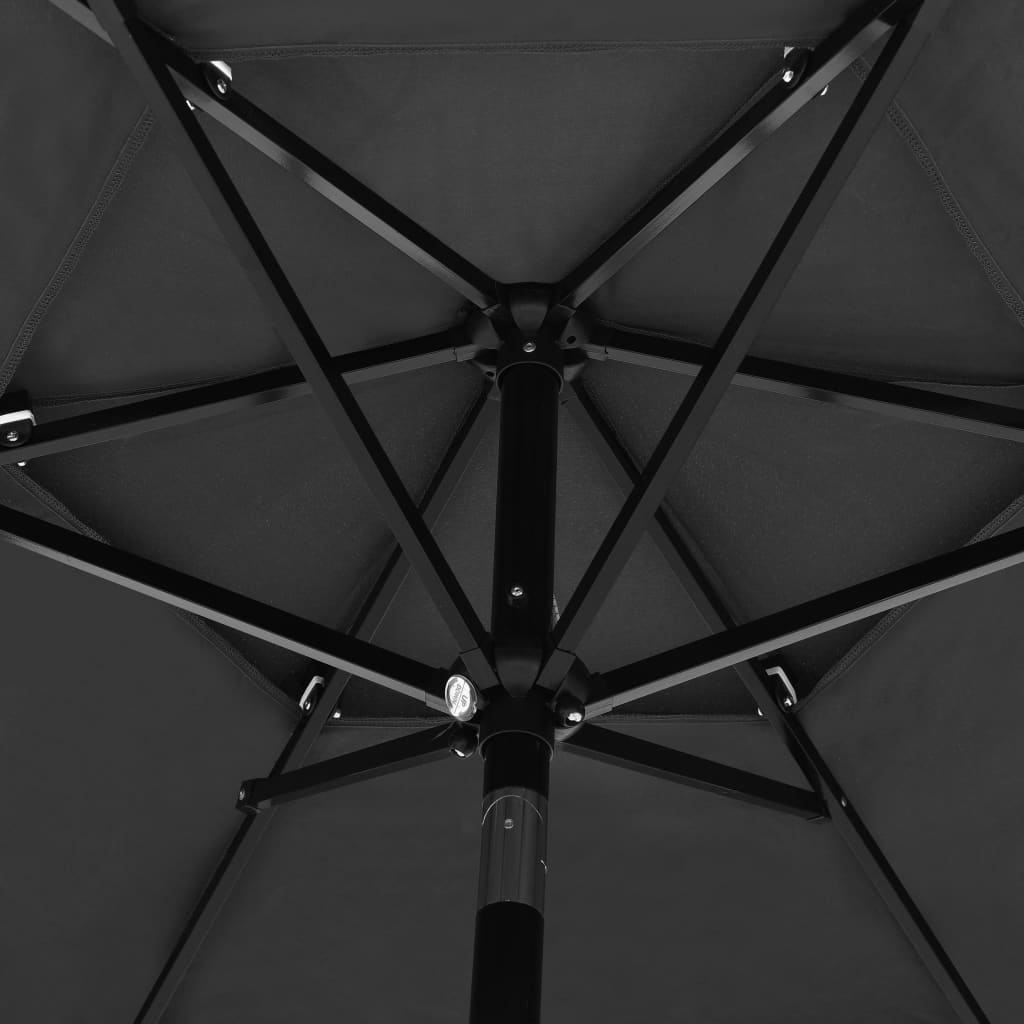 3-Tier Parasol with Aluminium Pole Anthracite 2.5 m- Outdoor Umbrellas & Sunshades - HomeShopIreland - Home Shop Ireland - Outdoor Umbrellas & Sunshades - 3-Tier Parasol with Aluminium Pole Anthracite 2.5 m