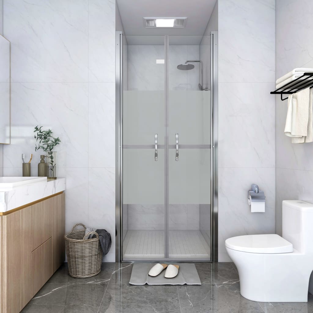 Shower Door Half Frosted ESG 76x190 cm- Shower Doors & Enclosures - HomeShopIreland - Home Shop Ireland - Shower Doors & Enclosures - Shower Door Half Frosted ESG 76x190 cm