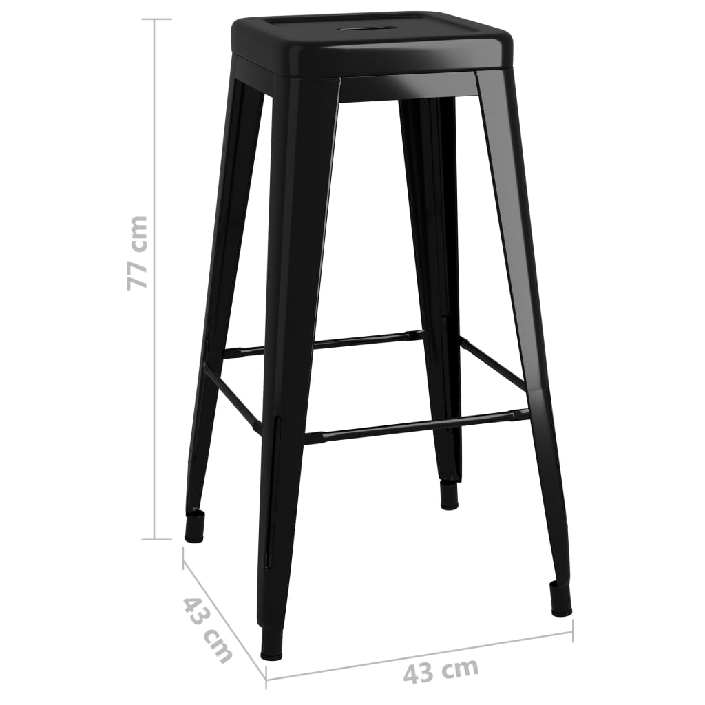 5 Piece Bar Set Black- Kitchen & Dining Furniture Sets - HomeShopIreland - Home Shop Ireland - Kitchen & Dining Furniture Sets - 5 Piece Bar Set Black