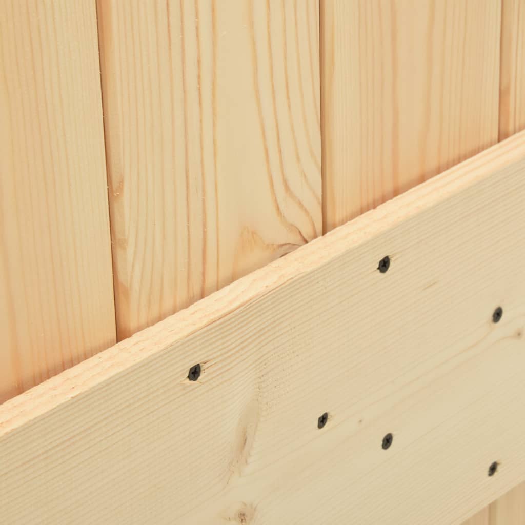 Sliding Door with Hardware Set 100x210 cm Solid Pine Wood- Doors - HomeShopIreland - Home Shop Ireland - Doors - Sliding Door with Hardware Set 100x210 cm Solid Pine Wood