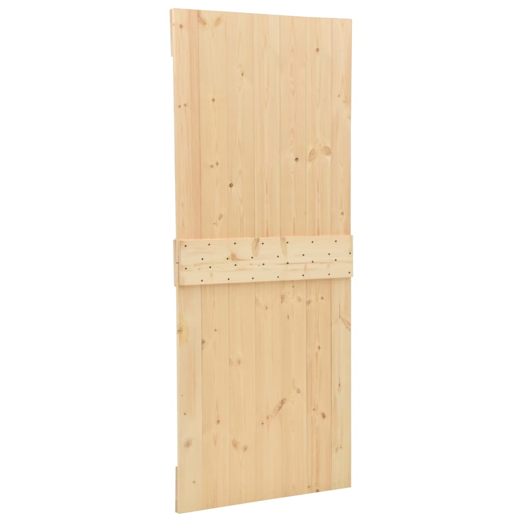 Sliding Door with Hardware Set 100x210 cm Solid Pine Wood- Doors - HomeShopIreland - Home Shop Ireland - Doors - Sliding Door with Hardware Set 100x210 cm Solid Pine Wood