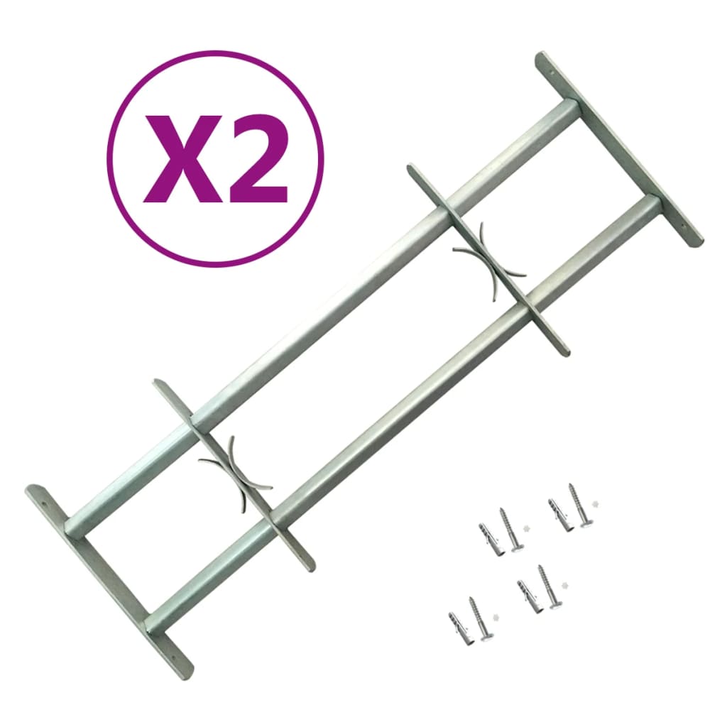 Adjustable Security Grilles for Windows 2 pcs 700-1050 mm- Windows - HomeShopIreland - Home Shop Ireland - Windows - Adjustable Security Grilles for Windows 2 pcs 700-1050 mm
