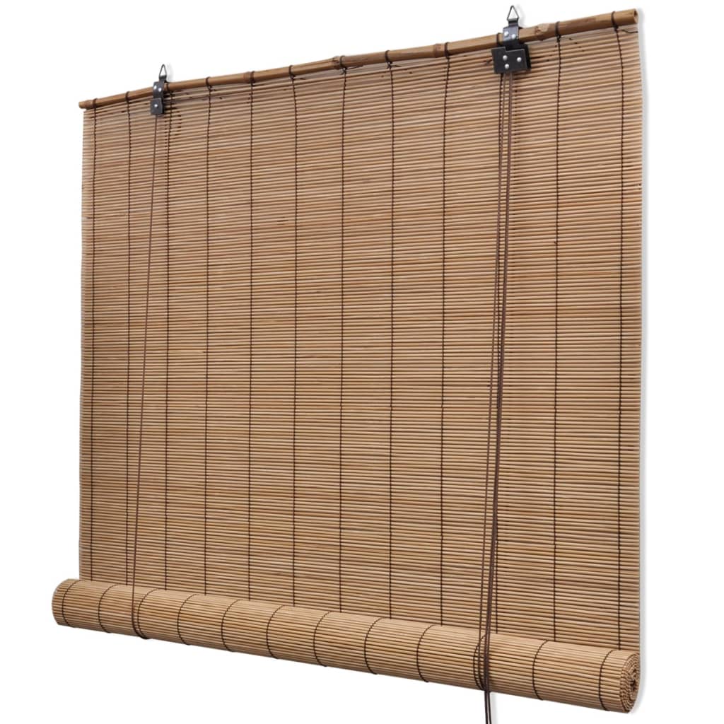 Bamboo Roller Blinds 2 pcs Brown 120x220 cm- Window Blinds & Shades - HomeShopIreland - Home Shop Ireland - Window Blinds & Shades - Bamboo Roller Blinds 2 pcs Brown 120x220 cm