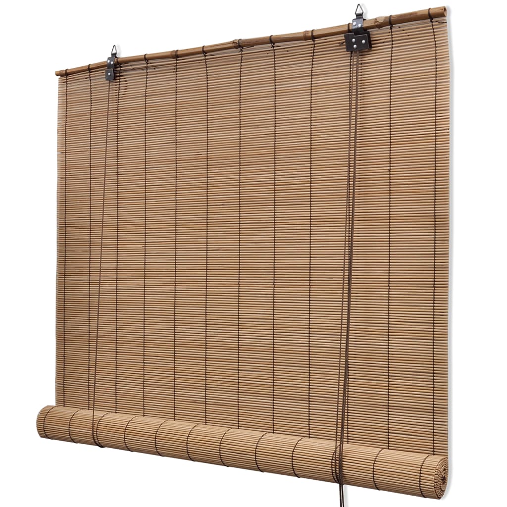 Bamboo Roller Blinds 2 pcs 150x220 cm Brown- Window Blinds & Shades - HomeShopIreland - Home Shop Ireland - Window Blinds & Shades - Bamboo Roller Blinds 2 pcs 150x220 cm Brown