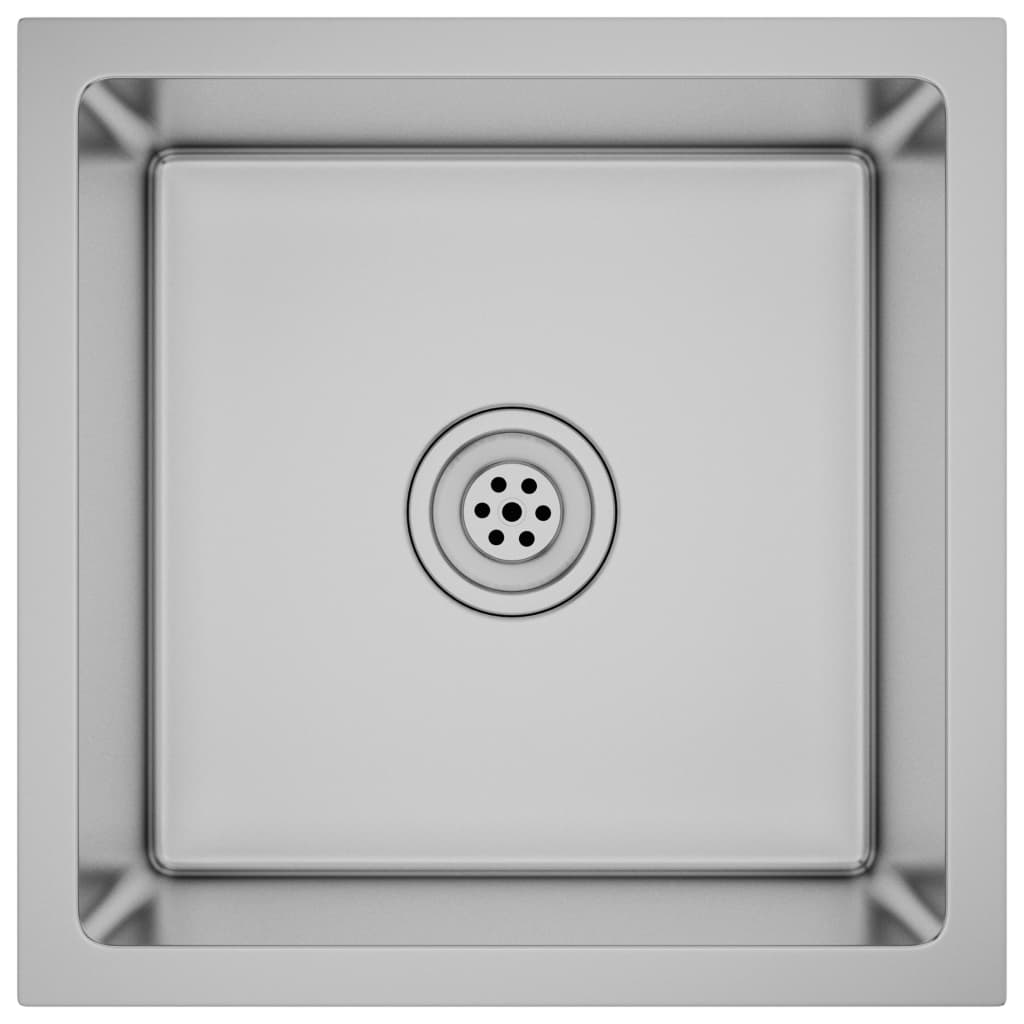 Handmade Kitchen Sink with Strainer Stainless Steel- Kitchen & Utility Sinks - HomeShopIreland - Home Shop Ireland - Kitchen & Utility Sinks - Handmade Kitchen Sink with Strainer Stainless Steel