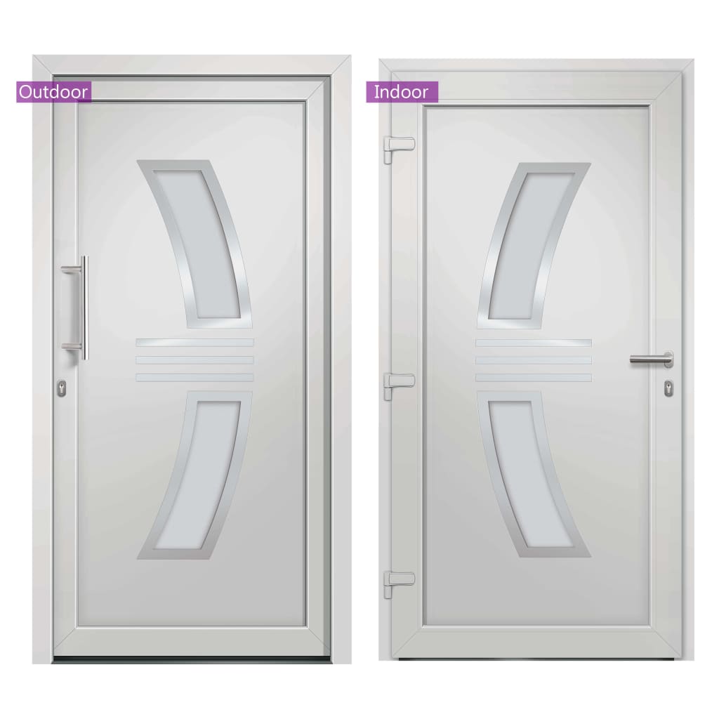 Front Door White 98x208 cm- Home Doors - HomeShopIreland - Home Shop Ireland - Home Doors - Front Door White 98x208 cm