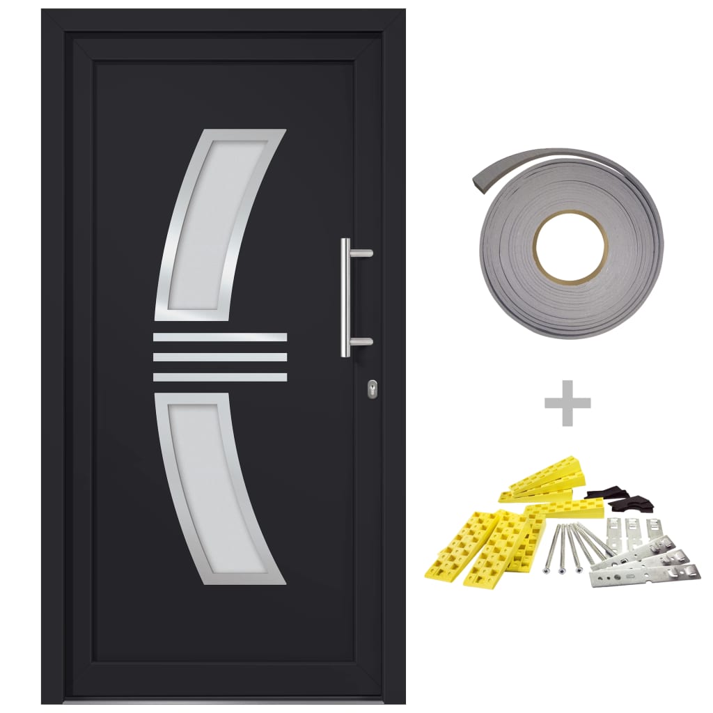 Front Door Anthracite 108x200 cm- Home Doors - HomeShopIreland - Home Shop Ireland - Home Doors - Front Door Anthracite 108x200 cm