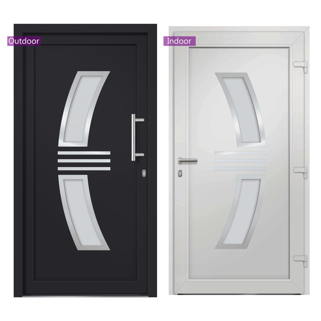 Front Door Anthracite 108x200 cm- Home Doors - HomeShopIreland - Home Shop Ireland - Home Doors - Front Door Anthracite 108x200 cm