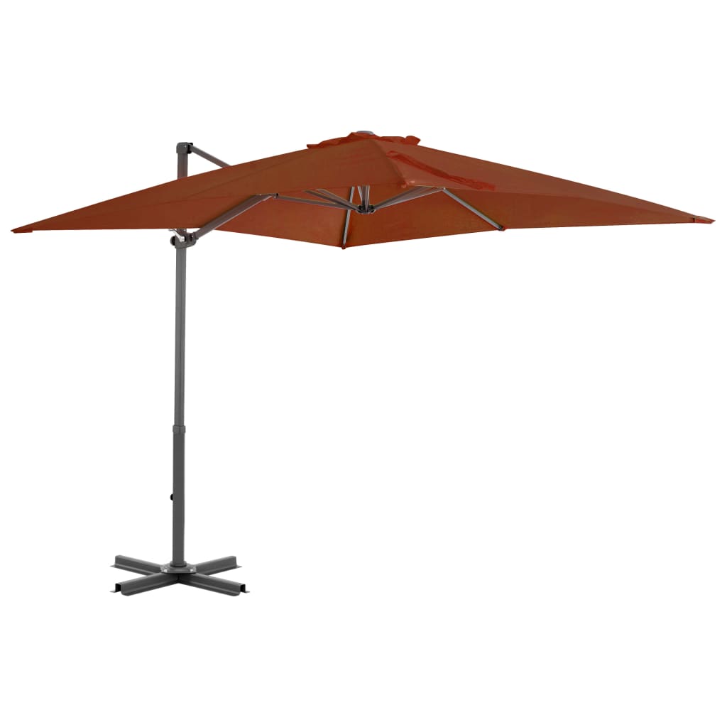 Cantilever Umbrella with Aluminium Pole Terracotta 250x250 cm- Outdoor Umbrellas & Sunshades - HomeShopIreland - Home Shop Ireland - Outdoor Umbrellas & Sunshades - Cantilever Umbrella with Aluminium Pole Terracotta 250x250 cm