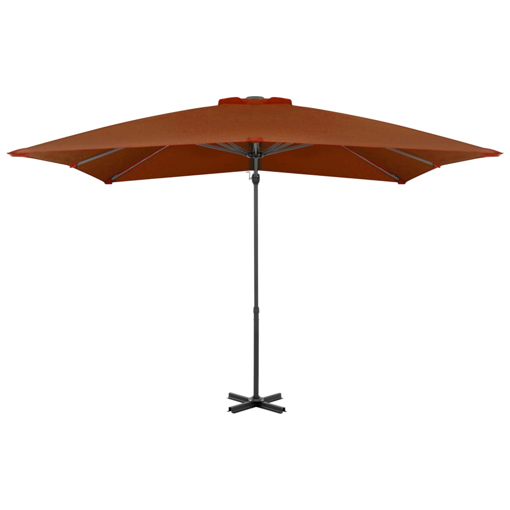 Cantilever Umbrella with Aluminium Pole Terracotta 250x250 cm- Outdoor Umbrellas & Sunshades - HomeShopIreland - Home Shop Ireland - Outdoor Umbrellas & Sunshades - Cantilever Umbrella with Aluminium Pole Terracotta 250x250 cm