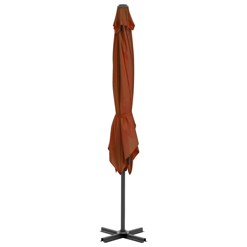 Cantilever Umbrella with Aluminium Pole Terracotta 250x250 cm- Outdoor Umbrellas & Sunshades - HomeShopIreland - Home Shop Ireland - Outdoor Umbrellas & Sunshades - Cantilever Umbrella with Aluminium Pole Terracotta 250x250 cm
