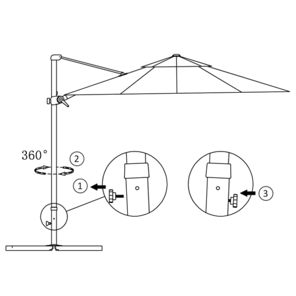 Cantilever Umbrella with Aluminium Pole Terracotta 250x250 cm- Outdoor Umbrellas & Sunshades - HomeShopIreland - Home Shop Ireland - Outdoor Umbrellas & Sunshades - Cantilever Umbrella with Aluminium Pole Terracotta 250x250 cm