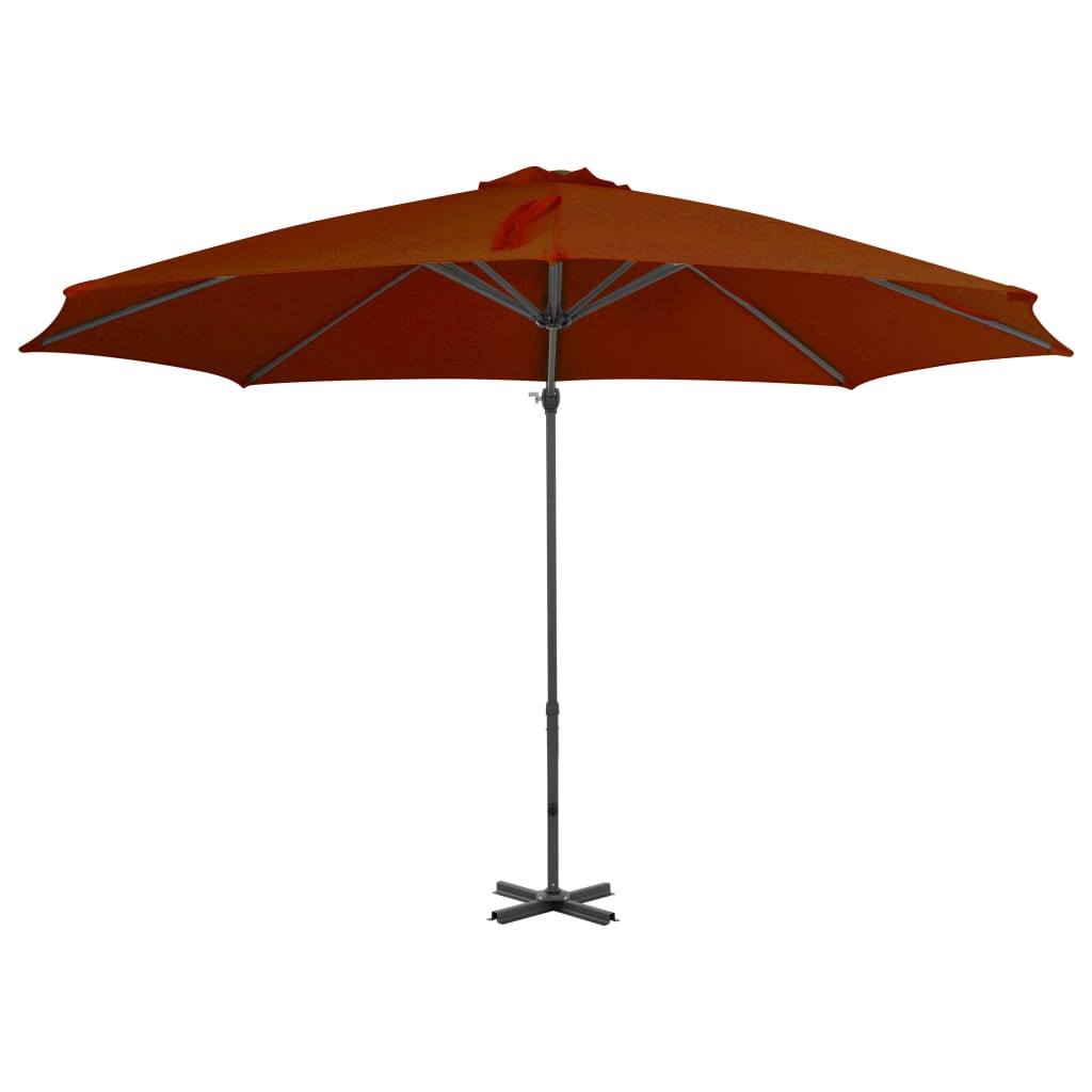 Cantilever Umbrella with Aluminium Pole Terracotta 300 cm- Outdoor Umbrellas & Sunshades - HomeShopIreland - Home Shop Ireland - Outdoor Umbrellas & Sunshades - Cantilever Umbrella with Aluminium Pole Terracotta 300 cm