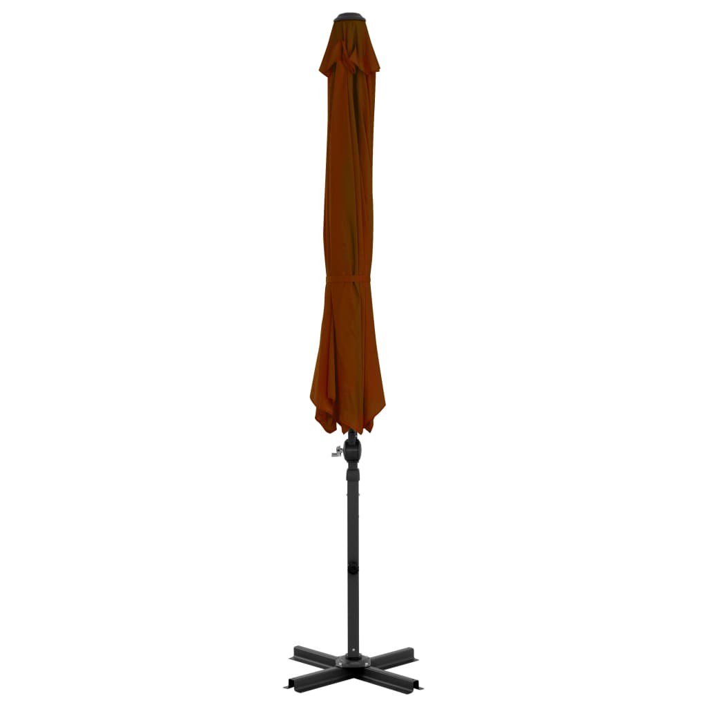 Cantilever Umbrella with Aluminium Pole Terracotta 300 cm- Outdoor Umbrellas & Sunshades - HomeShopIreland - Home Shop Ireland - Outdoor Umbrellas & Sunshades - Cantilever Umbrella with Aluminium Pole Terracotta 300 cm