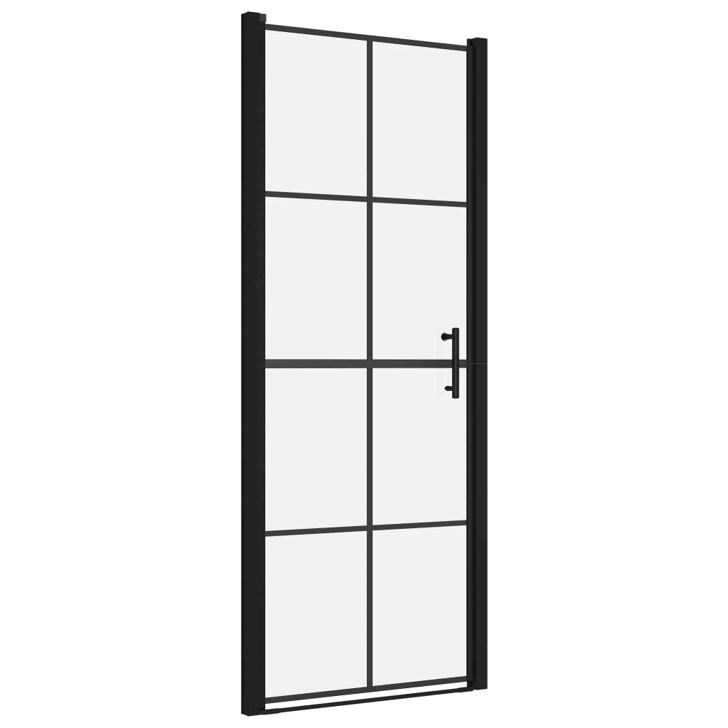 Shower Doors Tempered Glass 81x195 cm Black- Shower Doors & Enclosures - HomeShopIreland - Home Shop Ireland - Shower Doors & Enclosures - Shower Doors Tempered Glass 81x195 cm Black