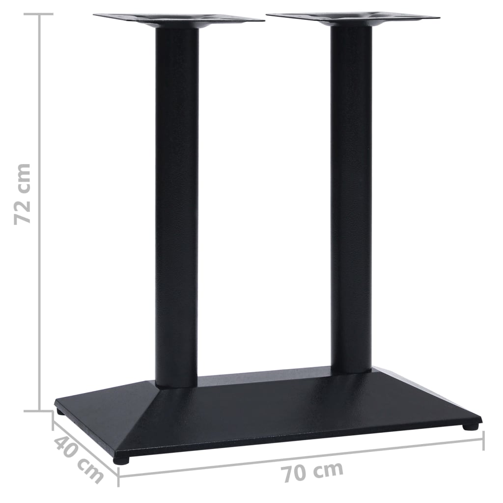 Bistro Table Leg Black 70x40x72 cm Cast Iron- Table Legs - HomeShopIreland - Home Shop Ireland - Table Legs - Bistro Table Leg Black 70x40x72 cm Cast Iron