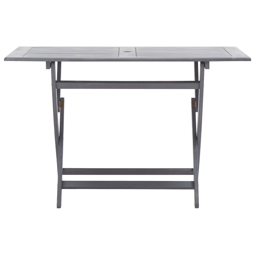5 Piece Garden Dining Set Solid Acacia Wood Grey- Outdoor Furniture Sets - HomeShopIreland - Home Shop Ireland - Outdoor Furniture Sets - 5 Piece Garden Dining Set Solid Acacia Wood Grey