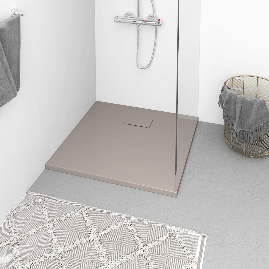 Shower Base Tray SMC Brown 80x80 cm- Shower Bases - HomeShopIreland - Home Shop Ireland - Shower Bases - Shower Base Tray SMC Brown 80x80 cm