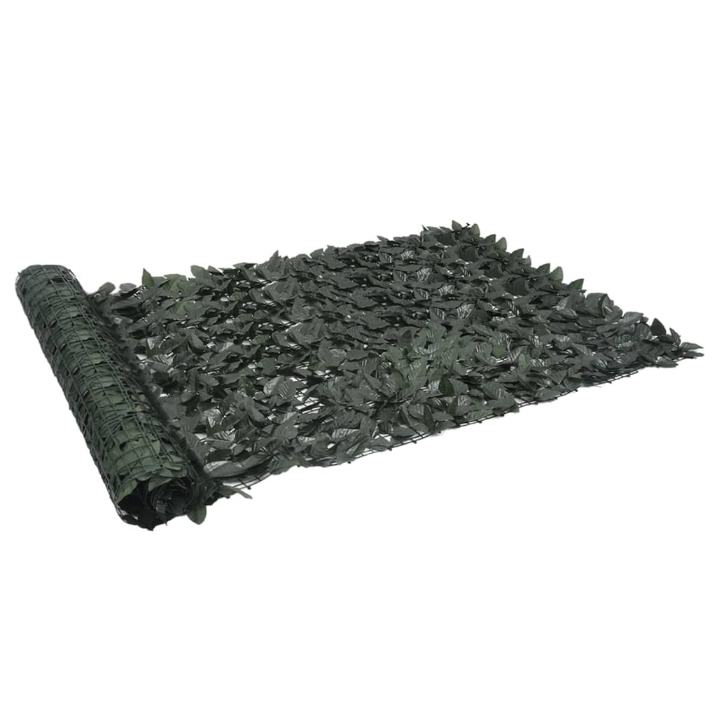 Balcony Screen with Dark Green Leaves 600x150 cm- Outdoor Umbrellas & Sunshades - HomeShopIreland - Home Shop Ireland - Outdoor Umbrellas & Sunshades - Balcony Screen with Dark Green Leaves 600x150 cm