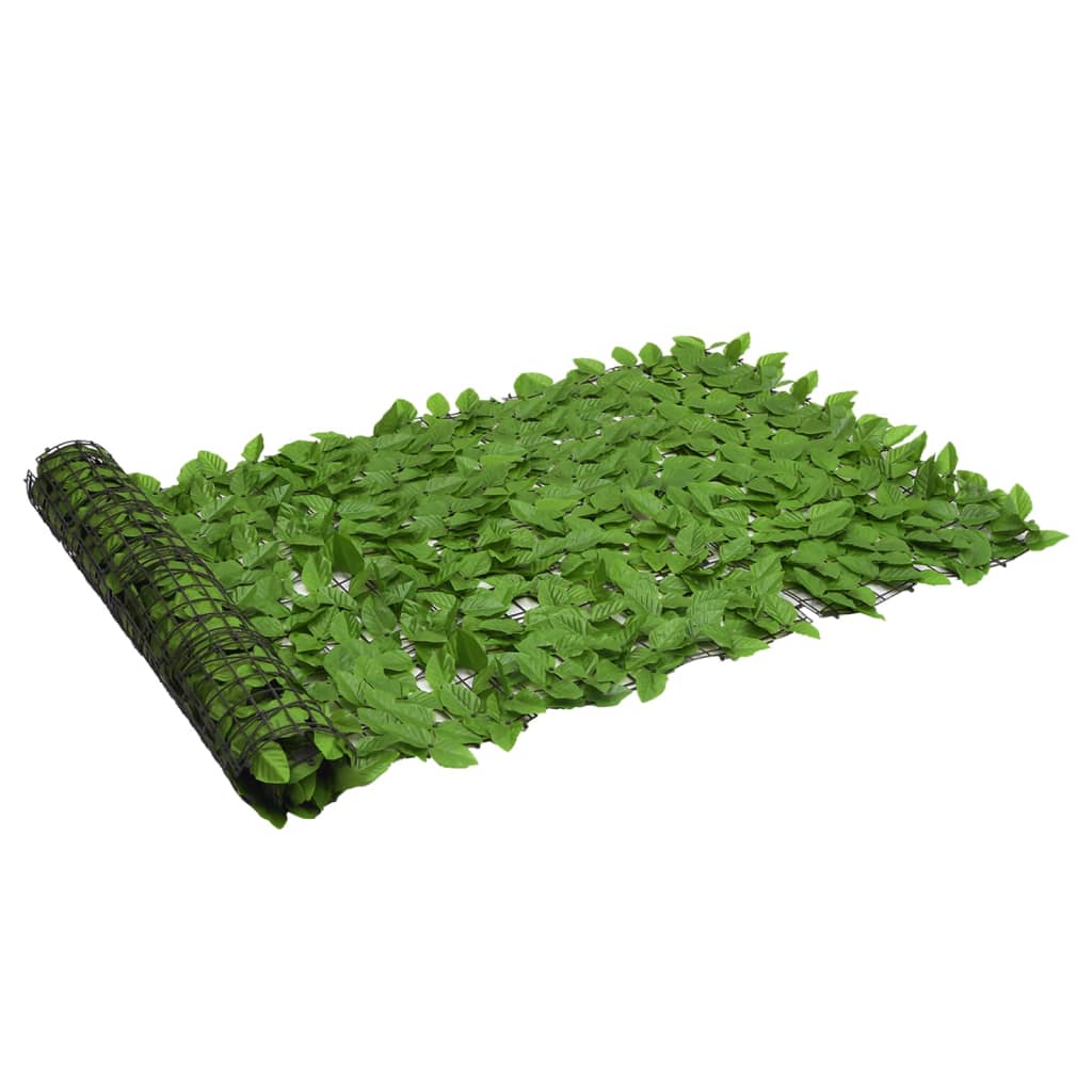 Balcony Screen with Green Leaves 400x100 cm- Outdoor Umbrellas & Sunshades - HomeShopIreland - Home Shop Ireland - Outdoor Umbrellas & Sunshades - Balcony Screen with Green Leaves 400x100 cm