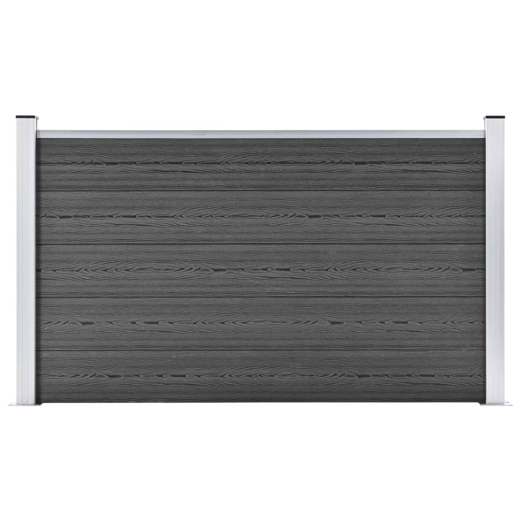 Fence Panel WPC 180x105 cm Black- Fence Panels - HomeShopIreland - Home Shop Ireland - Fence Panels - Fence Panel WPC 180x105 cm Black