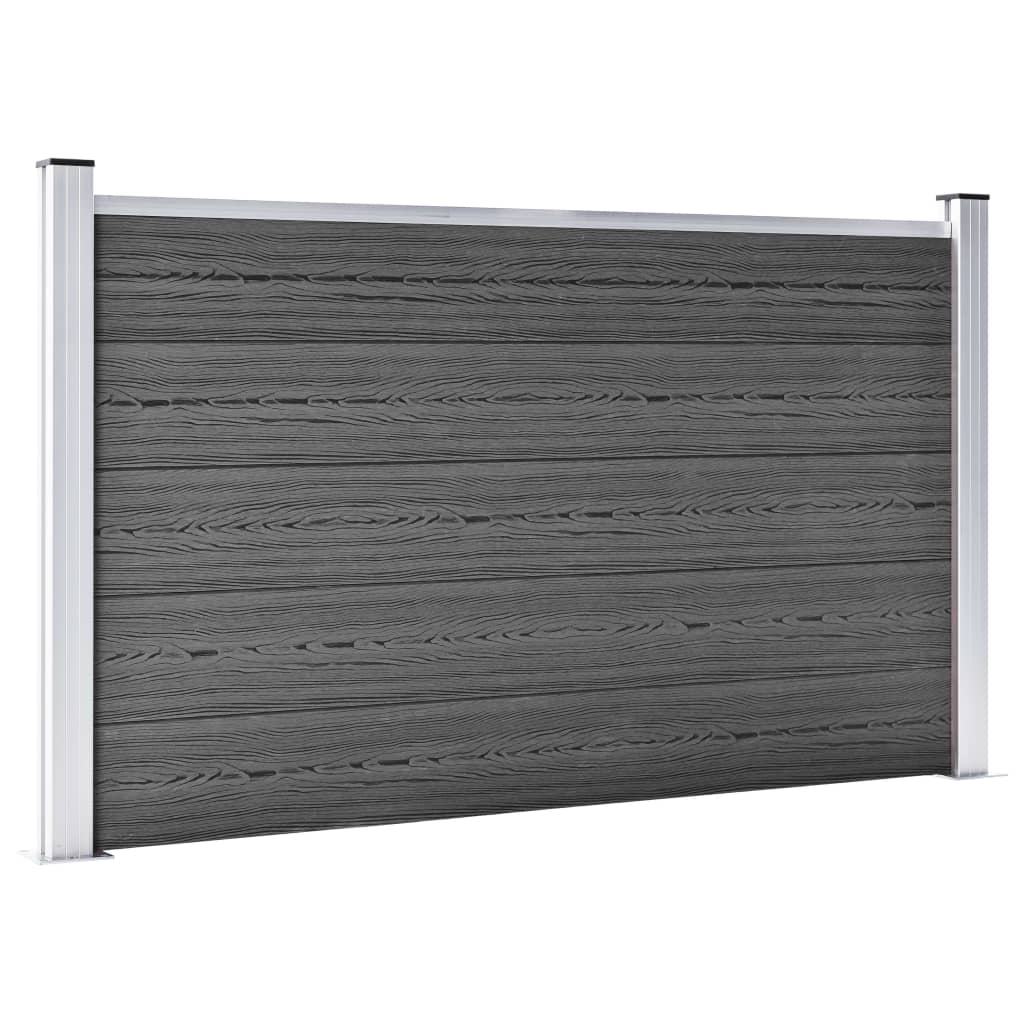 Fence Panel WPC 180x105 cm Black- Fence Panels - HomeShopIreland - Home Shop Ireland - Fence Panels - Fence Panel WPC 180x105 cm Black