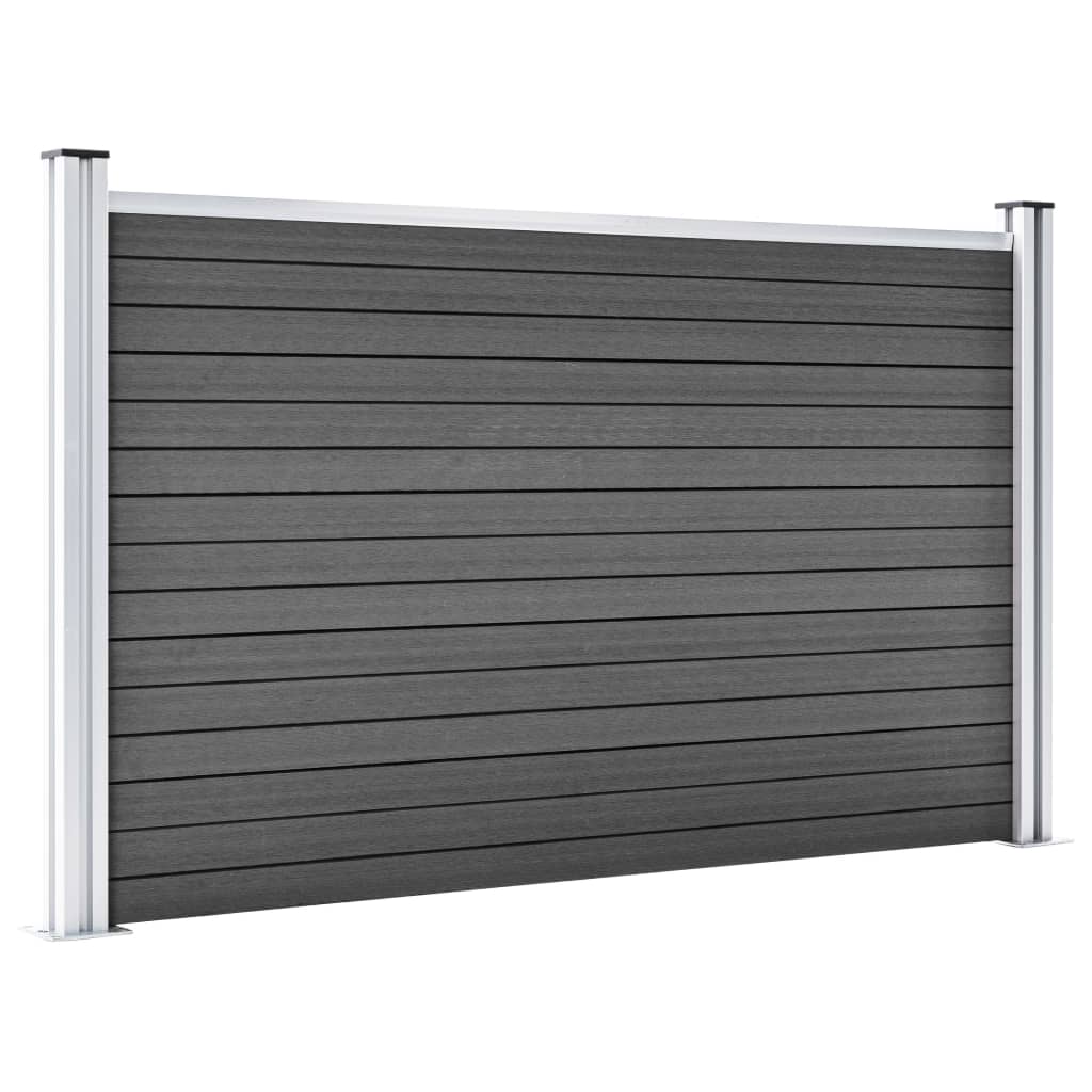 Fence Panel WPC 180x105 cm Black- Fence Panels - HomeShopIreland - Home Shop Ireland - Fence Panels - Fence Panel WPC 180x105 cm Black